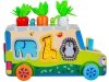 Edukacyjny Drewniany Samochód Auto Sorter Drewniane Klocki Złap Robaczka